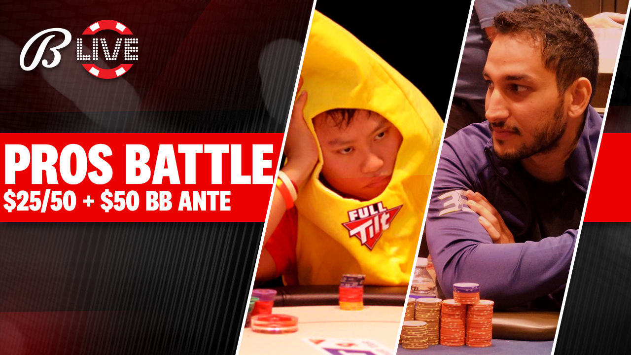High Stakes Poker Pros BATTLE $25/$50+$50 BBA NLH